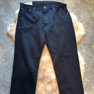 Polo Ralph Lauren Men Black Denim Sz 34